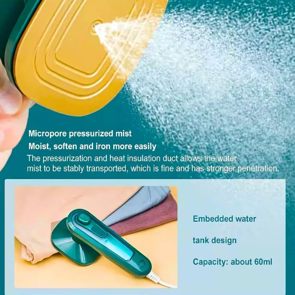 The NovaGlide™ Mini: Portable Titanium Travel Steamer & Iron