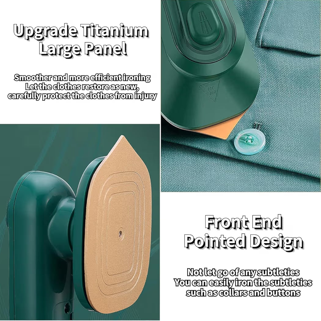 The NovaGlide™ Mini: Portable Titanium Travel Steamer & Iron